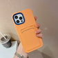 Compatible with Apple , Two-color Card Case Liquid Skin Feel Case