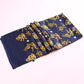 Double silk crepe satin scarf for men