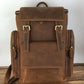 Retro Crazy Horse Leather Mens Backpack male computer bag Large Capacity 15.6 inch laptop bags genuine leather Travel Backpacks