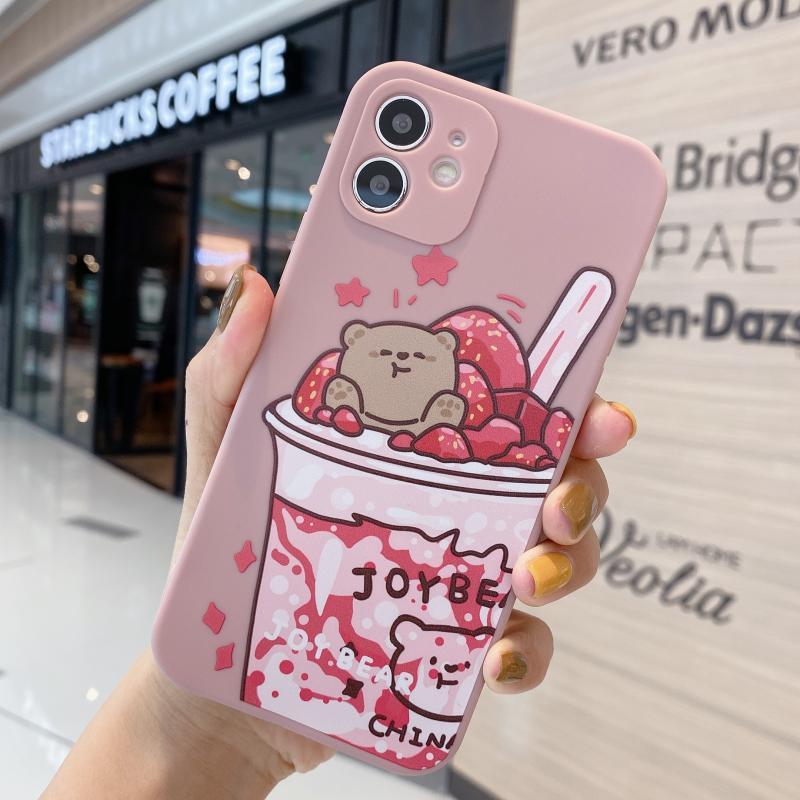 Compatible with Apple , Cartoon Bear Camera All Inclusive  Mobile Phone Case