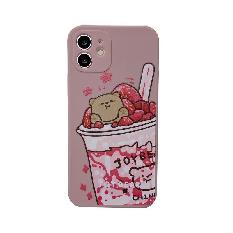 Compatible with Apple , Cartoon Bear Camera All Inclusive  Mobile Phone Case