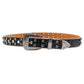 Rhinestone Skull Wide Belt Men