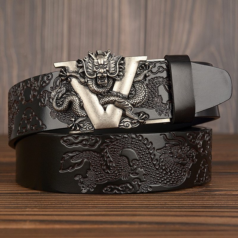 Men's leather belt