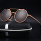 Retro Aluminum Magnesium Sunglasses Polarized Lens Vintage Eyewear Accessories Sun Glasses Driving Men Round Sunglasses