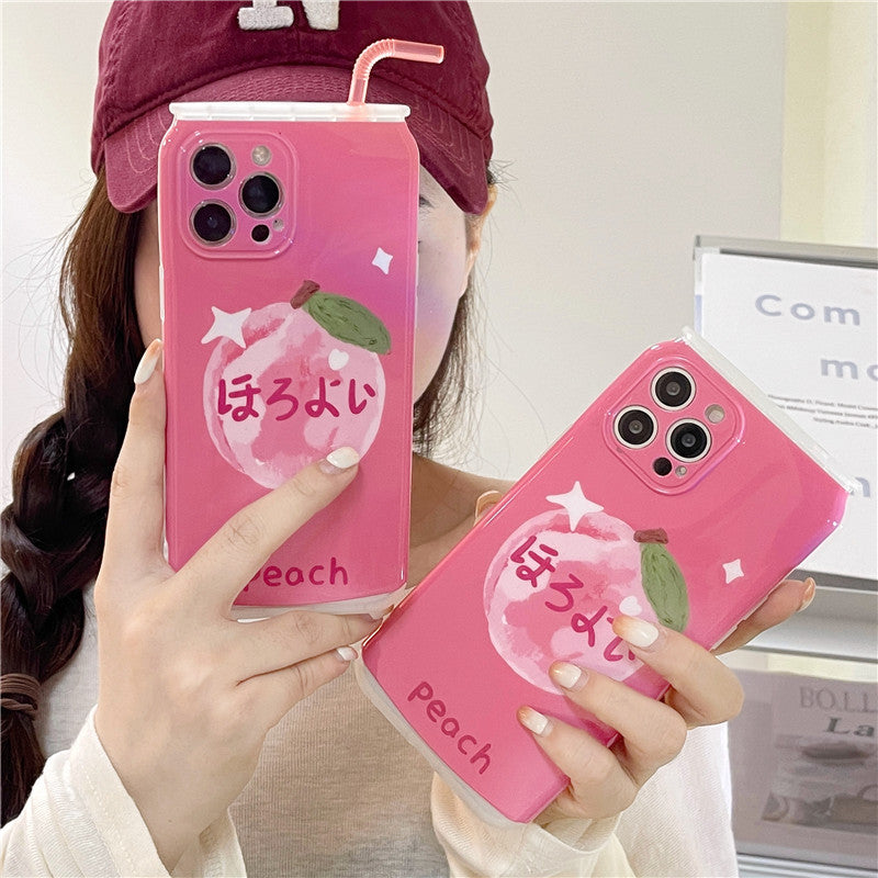 Creative Can Peach Phone Case Cover