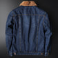 Jacket Top Autumn And Winter Fleece-lined Old Fashion Casual Denim Coat