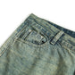 Personalized Minority Letter Retro Washed Straight Jeans