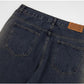 Men's Loose Double Zipper Yellow Mud Color Slightly Flared Jeans