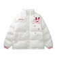 Letter Printing Stand Collar Cotton-padded Coat Men