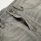 Punk Vintage Wash Denim Straight Wide Leg Pants Men