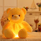 Creative Light Up LED Teddy Bear Stuffed Animals Plush Toy Colorful Glowing Christmas Gift For Kids Pillow