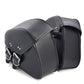 Black PU Leather Luggage Bags Motorcycle Saddlebags Saddle Bags Pouch For