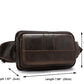 Men's First Layer Cowhide Outdoor One Shoulder Crossbody Waist Bag