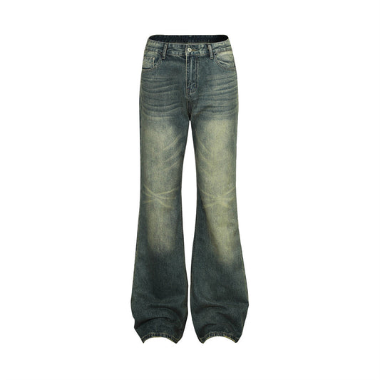 Washed White Texture Jeans For Men