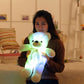 Creative Light Up LED Teddy Bear Stuffed Animals Plush Toy Colorful Glowing Christmas Gift For Kids Pillow