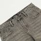 Worn Looking Washed-out Denim Bootcut Trousers Men's Hippie Trend