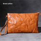 Simple Retro First Layer Cowhide Large Capacity Hand-held Original Leather Casual Envelope Men's Bag