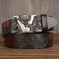 Men's leather belt