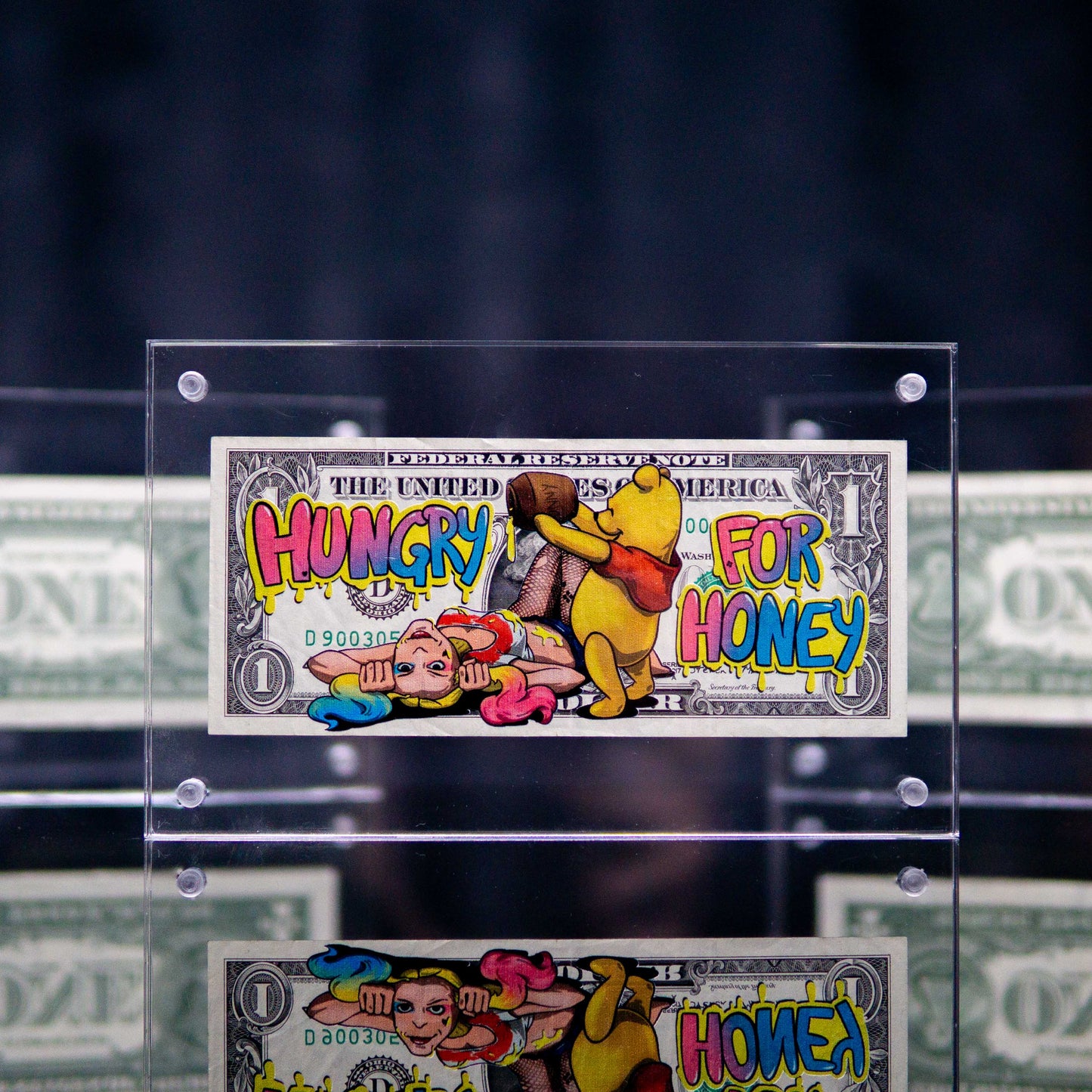 Pooh & Money Dollar Art