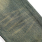 Vintage Men's Loose Yellow Mud Dyed Jeans