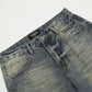 Waste Soil Punk Make Old Ripped Denim Dirty Pants Men
