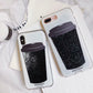 Black sand mobile phone case