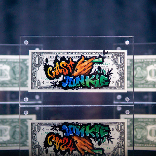 Cash Junkie Dollar Art