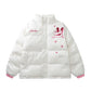 Letter Printing Stand Collar Cotton-padded Coat Men