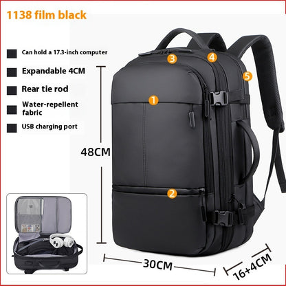 Waterproof Derm Capacity Scalable Travel Bag Multi-functional Computer Backpack