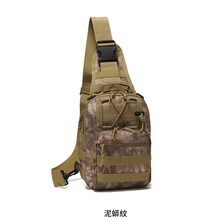 Oxford Cloth Cycling Bag Camouflage Outdoor Sports Small Chest Pannier Bag