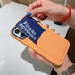 Compatible with Apple , Two-color Card Case Liquid Skin Feel Case