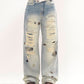 Punk Street Fashion Paint Splash Loose Distressed Beggar Straight-leg Trousers Men And Women