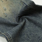 Waste Soil Punk Make Old Ripped Denim Dirty Pants Men