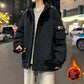 Plus Size Cotton Coat Men's Winter New Hooded Padded Cotton Coat Korean Style