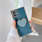 Square Electroplating Love Bracket Phone Case Soft