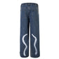 Painting Splash Ink Do The Old Cowboy Straight-leg Pants Men