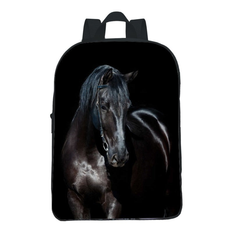 12-inch Digital Printing Animal Horse Backpack