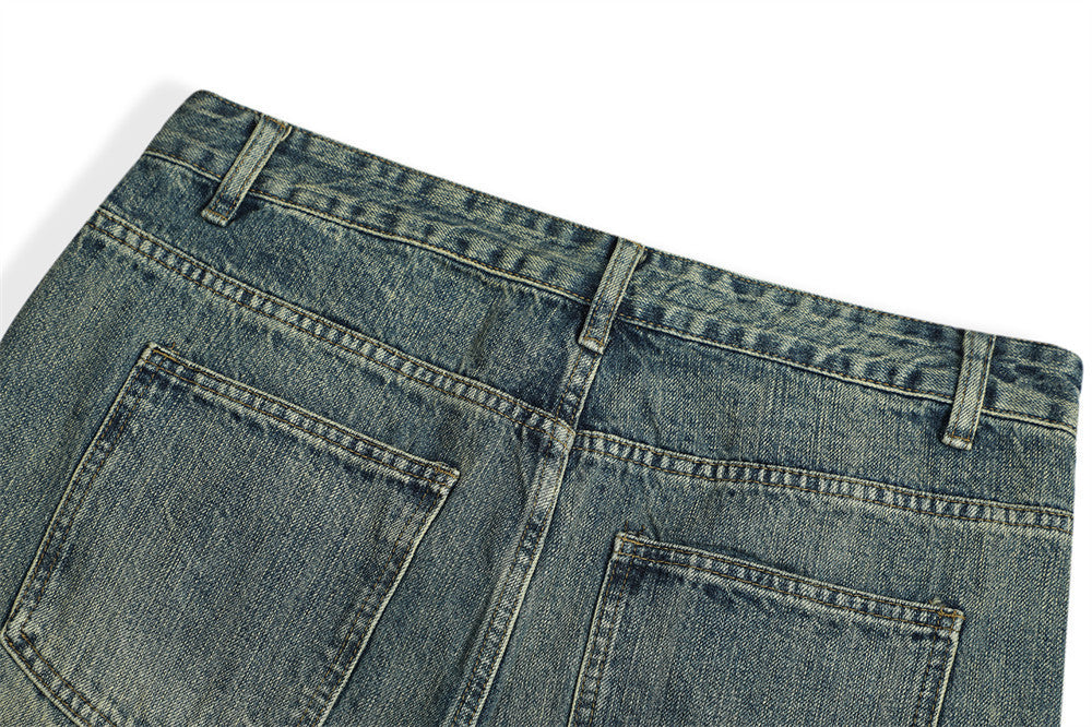 Fashion Brand Hippie Bootcut Trousers Men's Vintage Wash