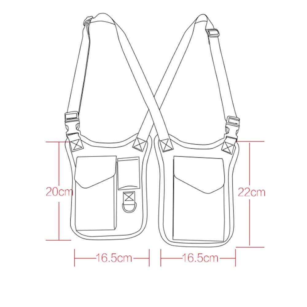 Anti-Theft Hidden Underarm Strap Wallet Holster Bag Leisure Nylon Double Shoulder Pocket Sport Vest Outdoors