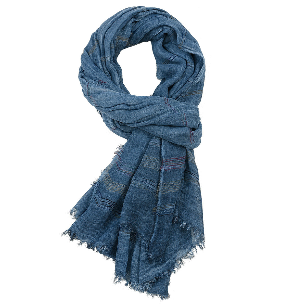 New Yarn-dyed Striped Scarf For Men