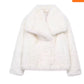 Winter Plush Coat Fashion Thicken Lapel Outwear Casual Long Sleeve Tops Womens Clothing