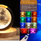 LED Water Ripple Ambient Night Light USB Rotating Projection Crystal Table Lamp RGB Dimmable Home Decoration 16 Color Gifts