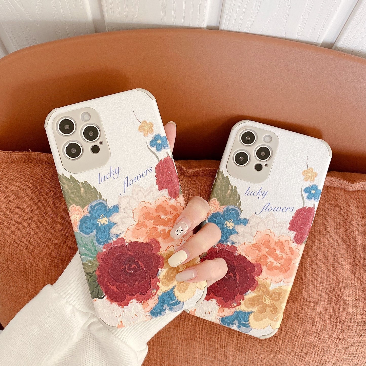 Retro Oil Painting Flower Phone Soft Case