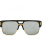 Men and women square retro colorful reflective sunglasses