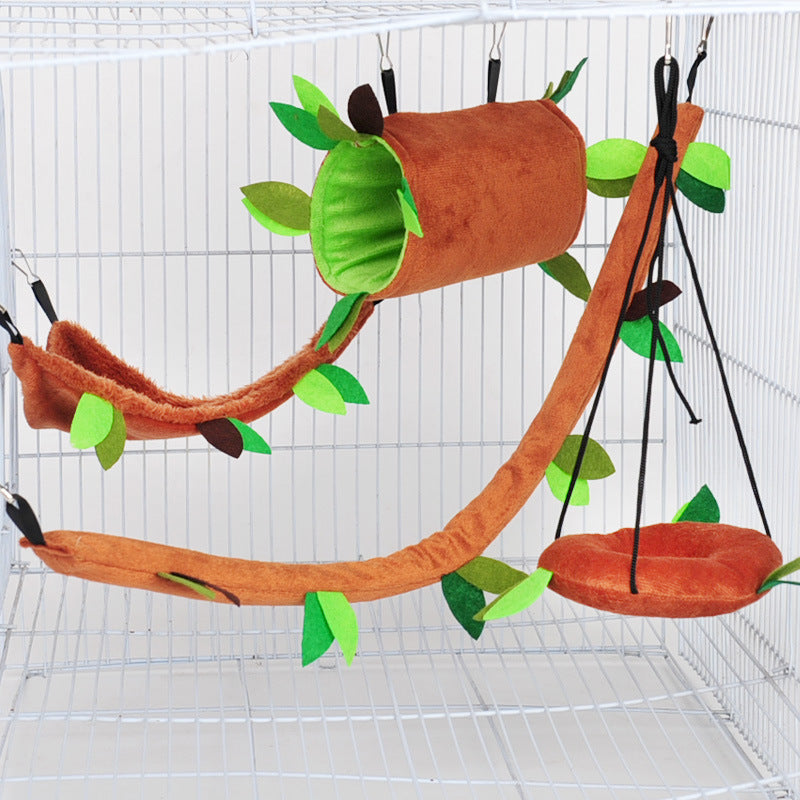 Plush toy hamster tree