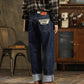 Red Edge Men's Simple Youth Comfortable Loose Primary Color Jeans