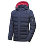 Fleece-lined Thickened Cotton Clothing Men's Coat Hooded Detachable Plus Size