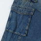 Gradient Tie-dye Denim Cargo Pants Trousers Men's Clothing
