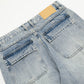 Punk Overalls Denim Trousers Men's Fashion Brand Stitching