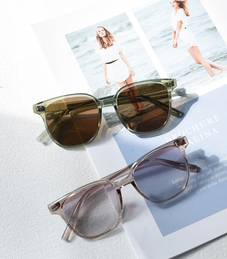 STreet Shot Men And Women Without Makeup Large Frame Sunglasses